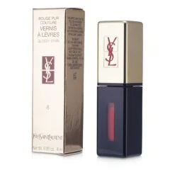 Yves Saint Laurent Rouge Pur Couture Vernis A Levres Glossy Stain - # 8 Orange De Chine 6ml/0.2oz