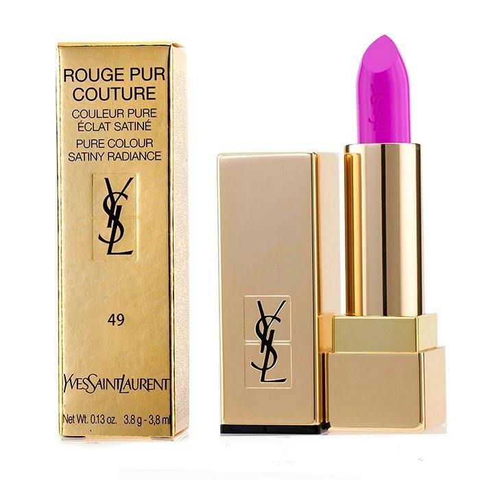 Yves Saint Laurent Rouge Pur Couture - #49 Tropical Pink/Rose Tropical 3.8g/0.13oz - Image 2