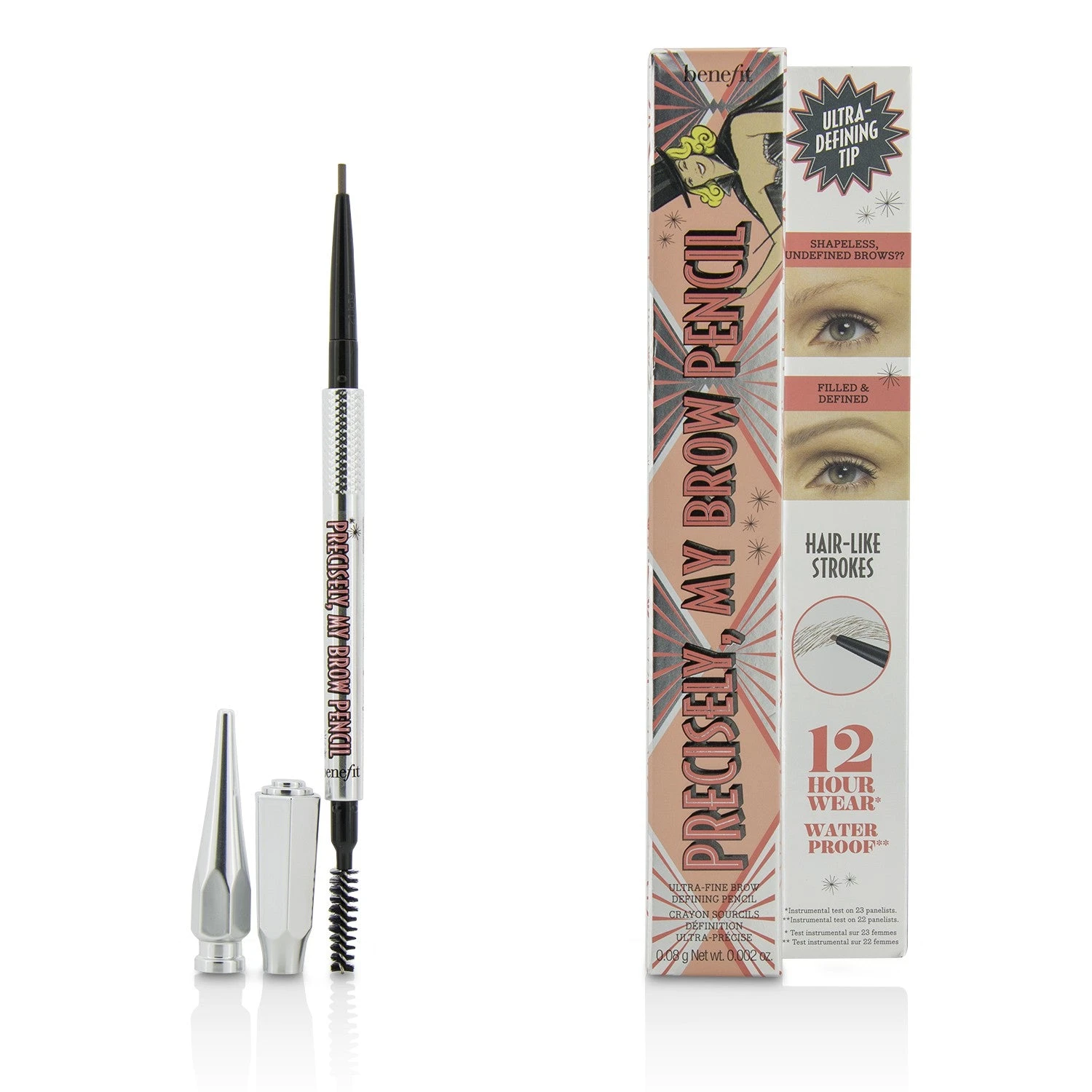 Benefit Precisely My Brow Pencil (Ultra Fine Brow Defining Pencil) - # 4.5 (Neutral Deep Brown) 0.08g/0.002oz - Image 10