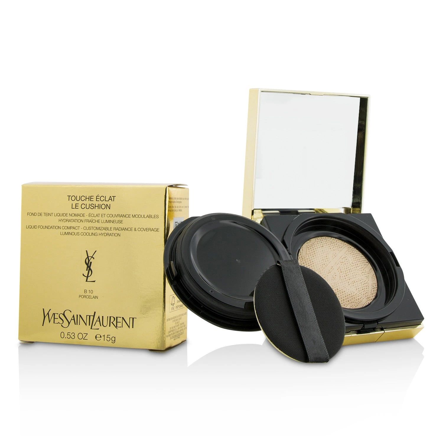 Yves Saint Laurent Touche Eclat Le Cushion Liquid Foundation Compact - #BR40 Cool Sand 15g/0.53oz - Image 5