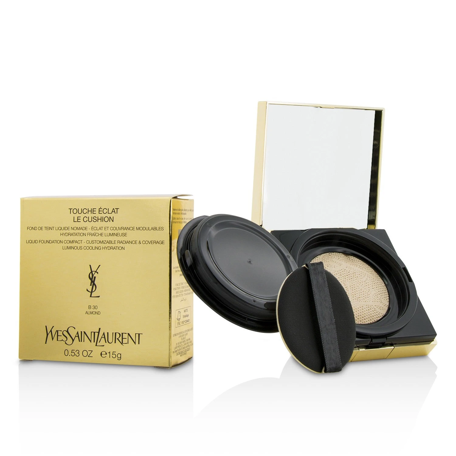 Yves Saint Laurent Touche Eclat Le Cushion Liquid Foundation Compact - #BR40 Cool Sand 15g/0.53oz - Image 8