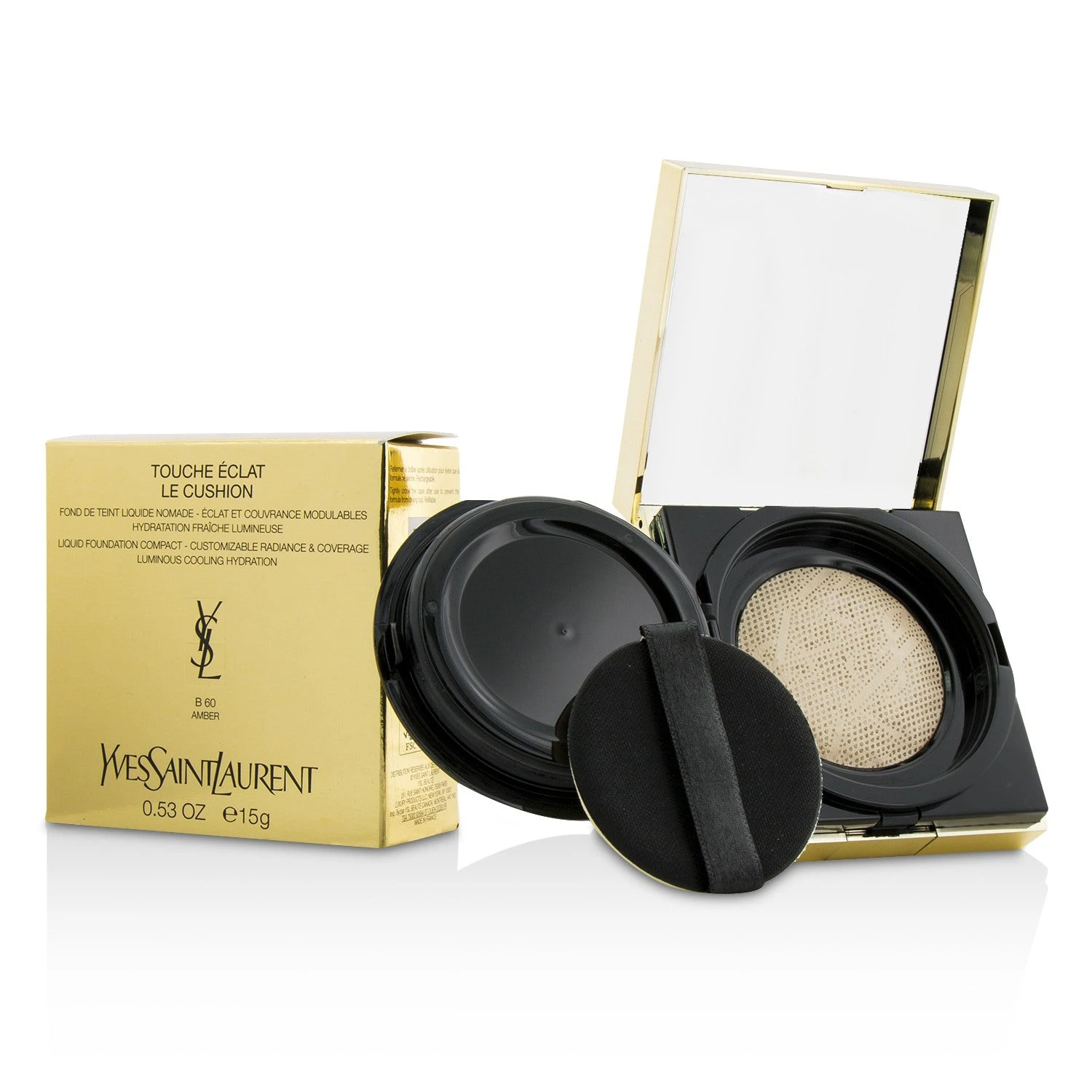 Yves Saint Laurent Touche Eclat Le Cushion Liquid Foundation Compact - #B50 Honey 15g/0.53oz - Image 16