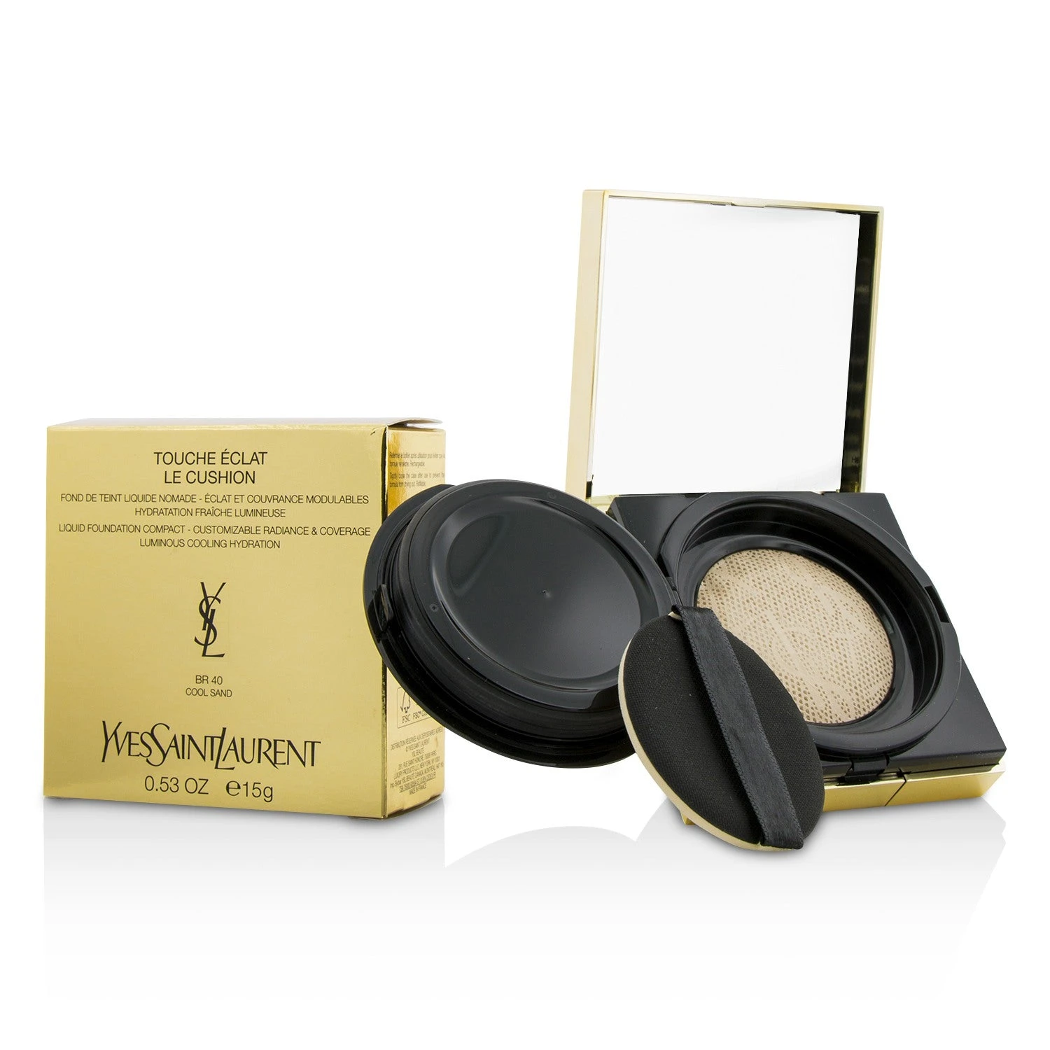 Yves Saint Laurent Touche Eclat Le Cushion Liquid Foundation Compact - #B50 Honey 15g/0.53oz - Image 19
