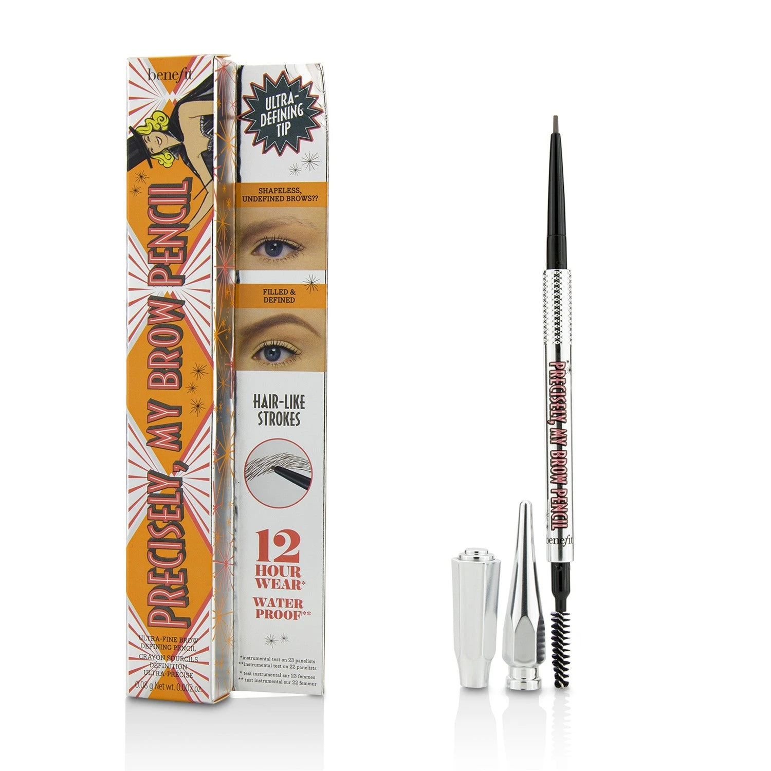 Benefit Precisely My Brow Pencil (Ultra Fine Brow Defining Pencil) - # 4.5 (Neutral Deep Brown) 0.08g/0.002oz - Image 13
