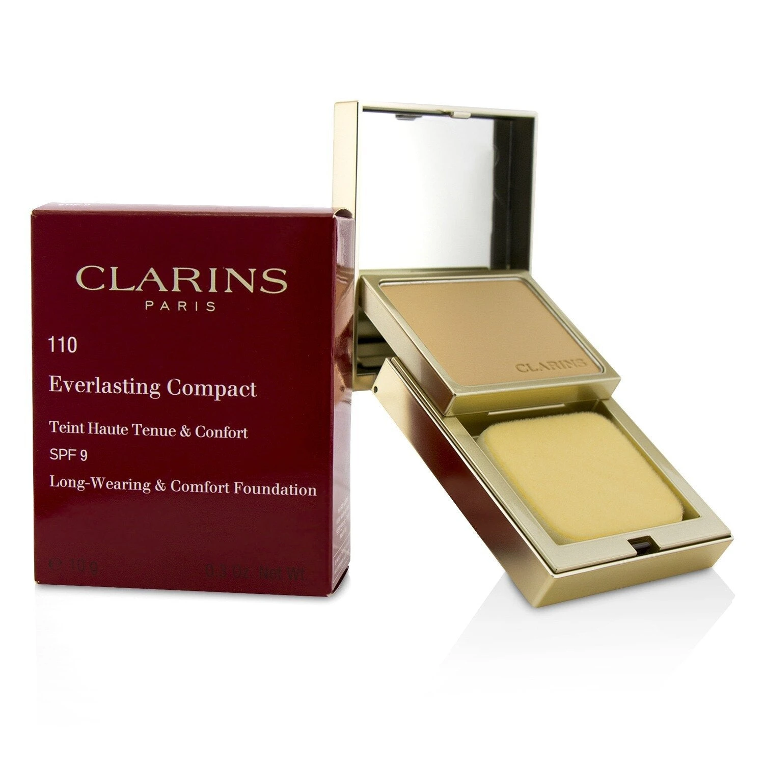 Clarins Everlasting Compact Foundation SPF 9 - # 114 Cappuccino (Box Slightly Damaged) 10g/0.3oz - Image 11