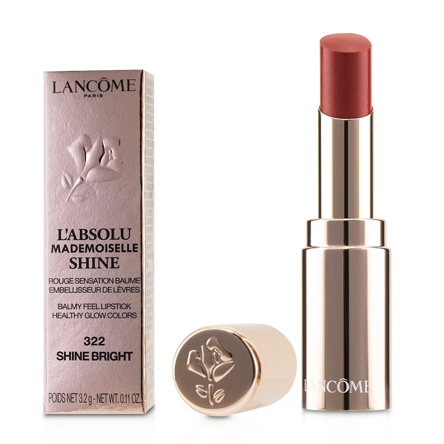 Lancome L'Absolu Mademoiselle Shine Balmy Feel Lipstick - # 224 Shine With Pleasure 3.2g/0.11oz - Image 12