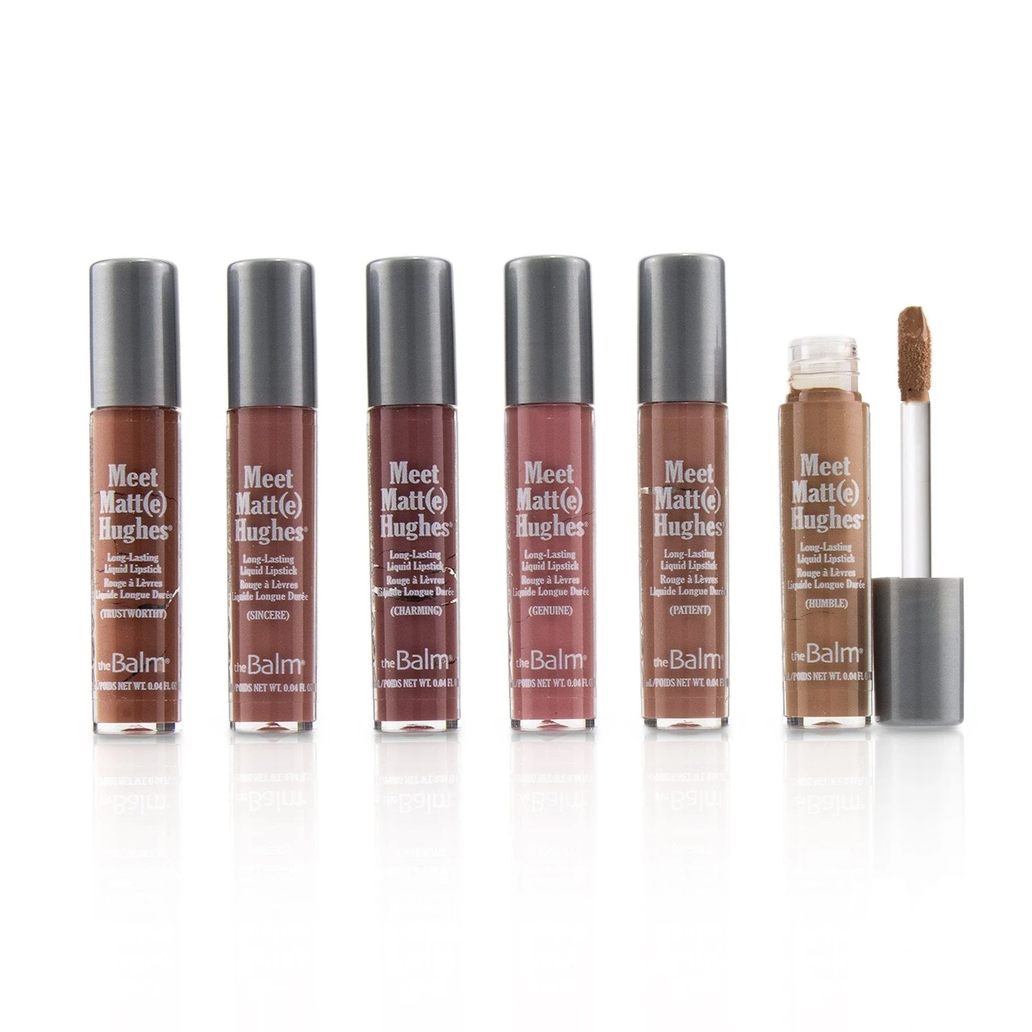 TheBalm Meet Matt(e) Hughes 6 Mini Long Lasting Liquid Lipsticks Kit - Nude 6x1.2ml/0.04oz - Image 5