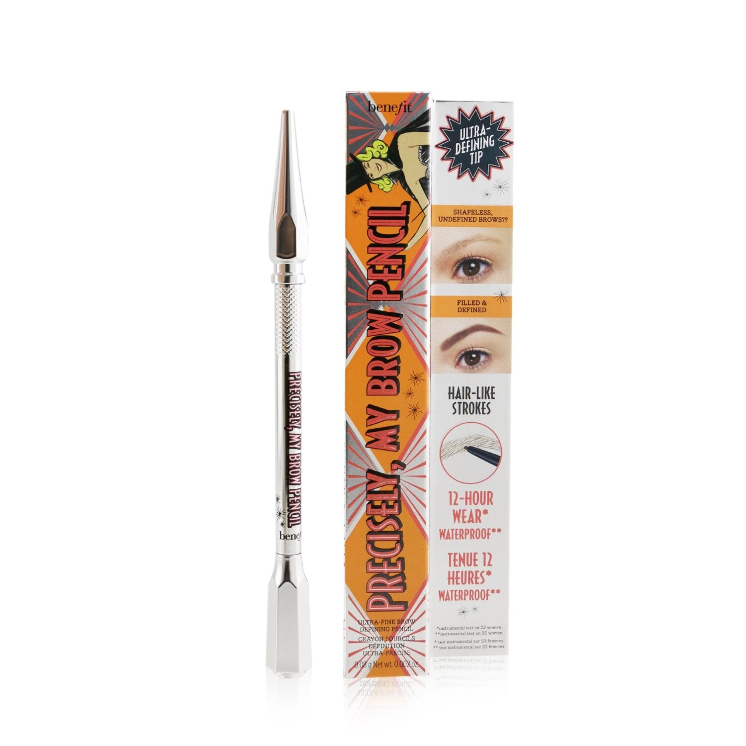 Benefit Precisely My Brow Pencil (Ultra Fine Brow Defining Pencil) - # 4.5 (Neutral Deep Brown) 0.08g/0.002oz - Image 20