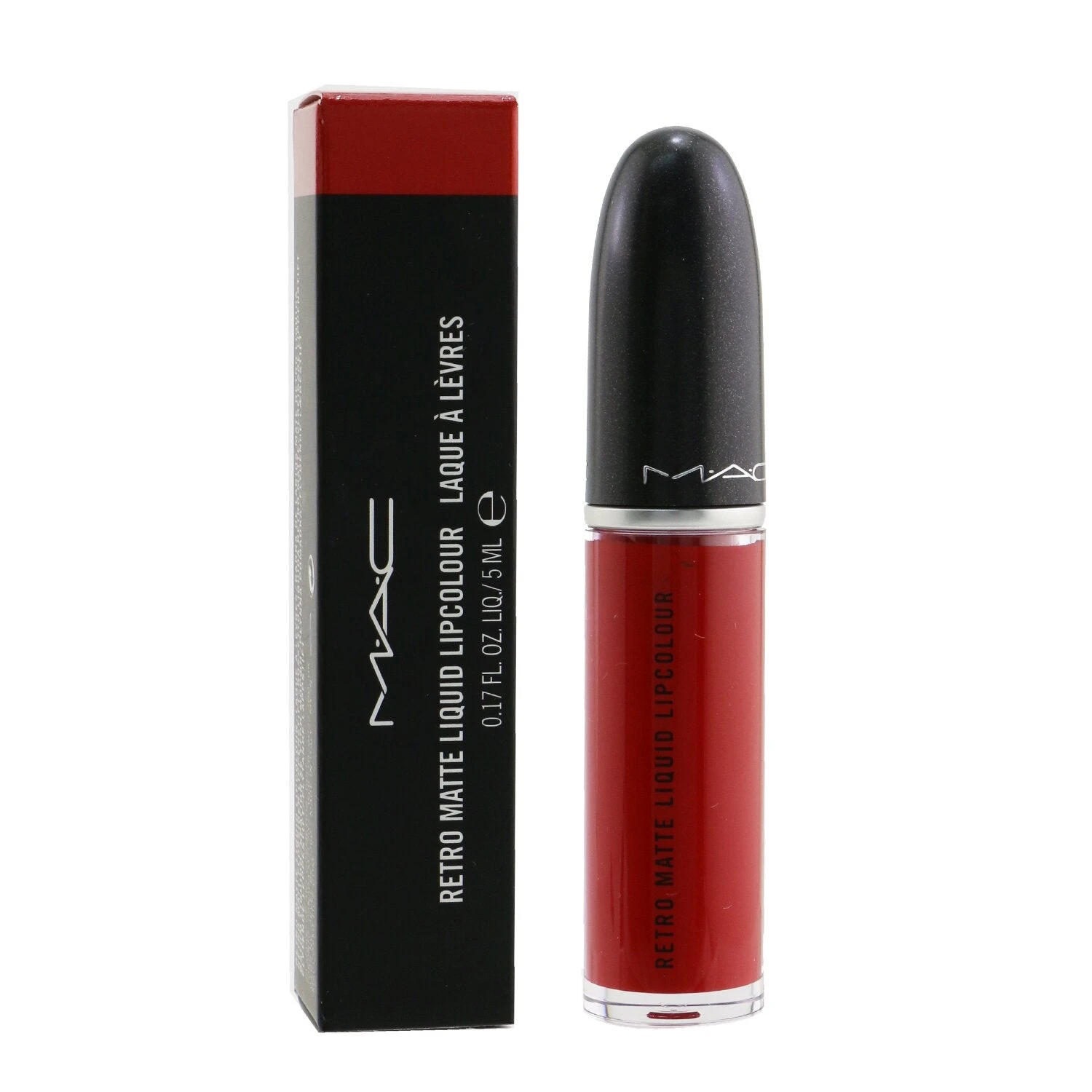 MAC Retro Matte Liquid Lipcolour - # 105 Feels So Grand (Deep True Red) (Matte) 5ml/0.17oz - Image 5