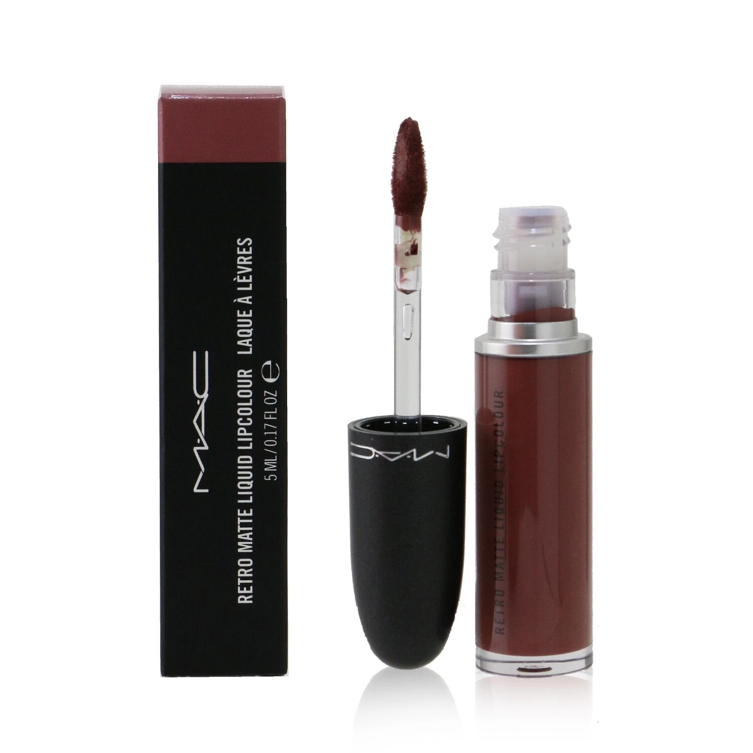 MAC Retro Matte Liquid Lipcolour - # 105 Feels So Grand (Deep True Red) (Matte) 5ml/0.17oz - Image 20
