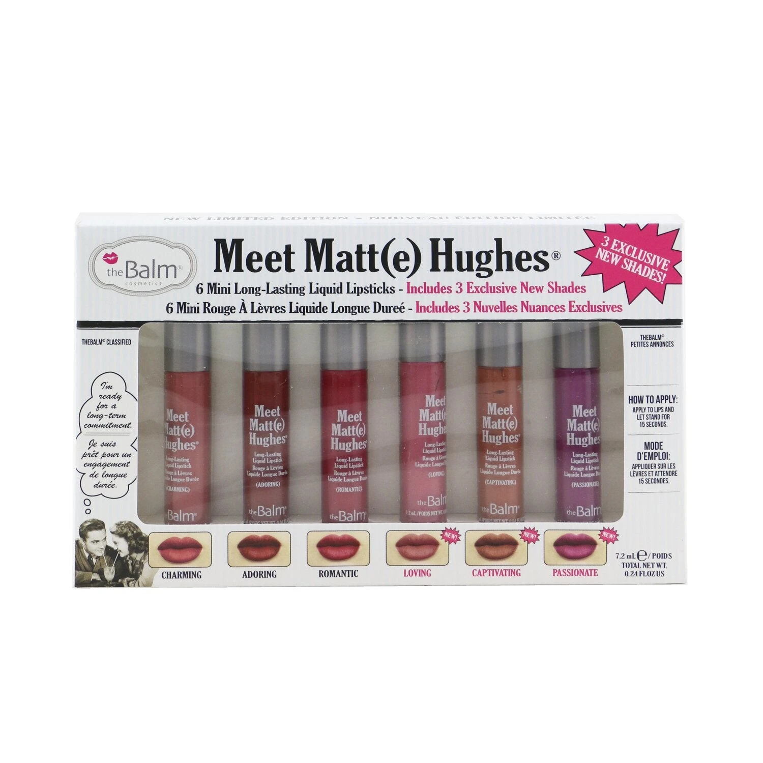 TheBalm Meet Matt(e) Hughes 6 Mini Long Lasting Liquid Lipsticks Kit - Nude 6x1.2ml/0.04oz - Image 6