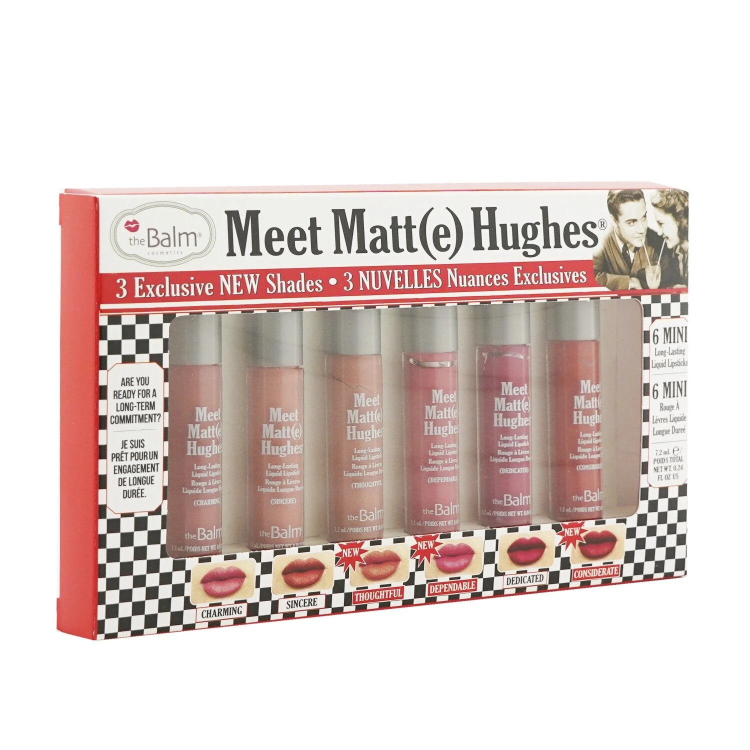 TheBalm Meet Matt(e) Hughes 6 Mini Long Lasting Liquid Lipsticks Kit - Nude 6x1.2ml/0.04oz - Image 13