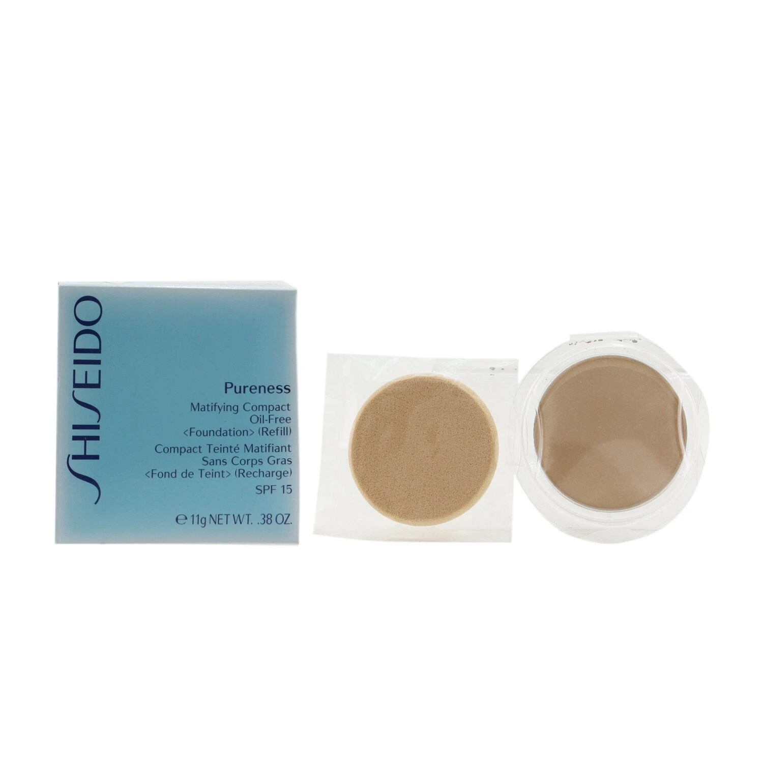 Shiseido Pureness Matifying Compact Oil Free SPF 15 Refill - 30 Natural Ivory 11g/0.38oz - Image 4