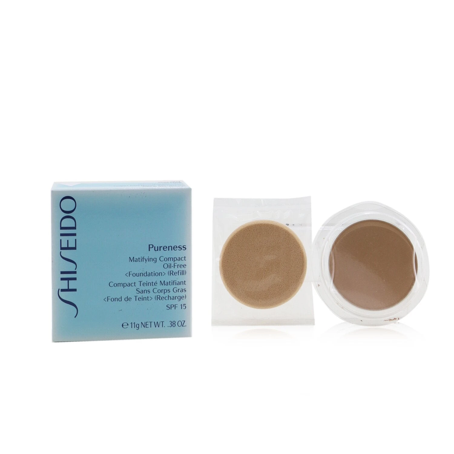 Shiseido Pureness Matifying Compact Oil Free SPF 15 Refill - 30 Natural Ivory 11g/0.38oz - Image 7