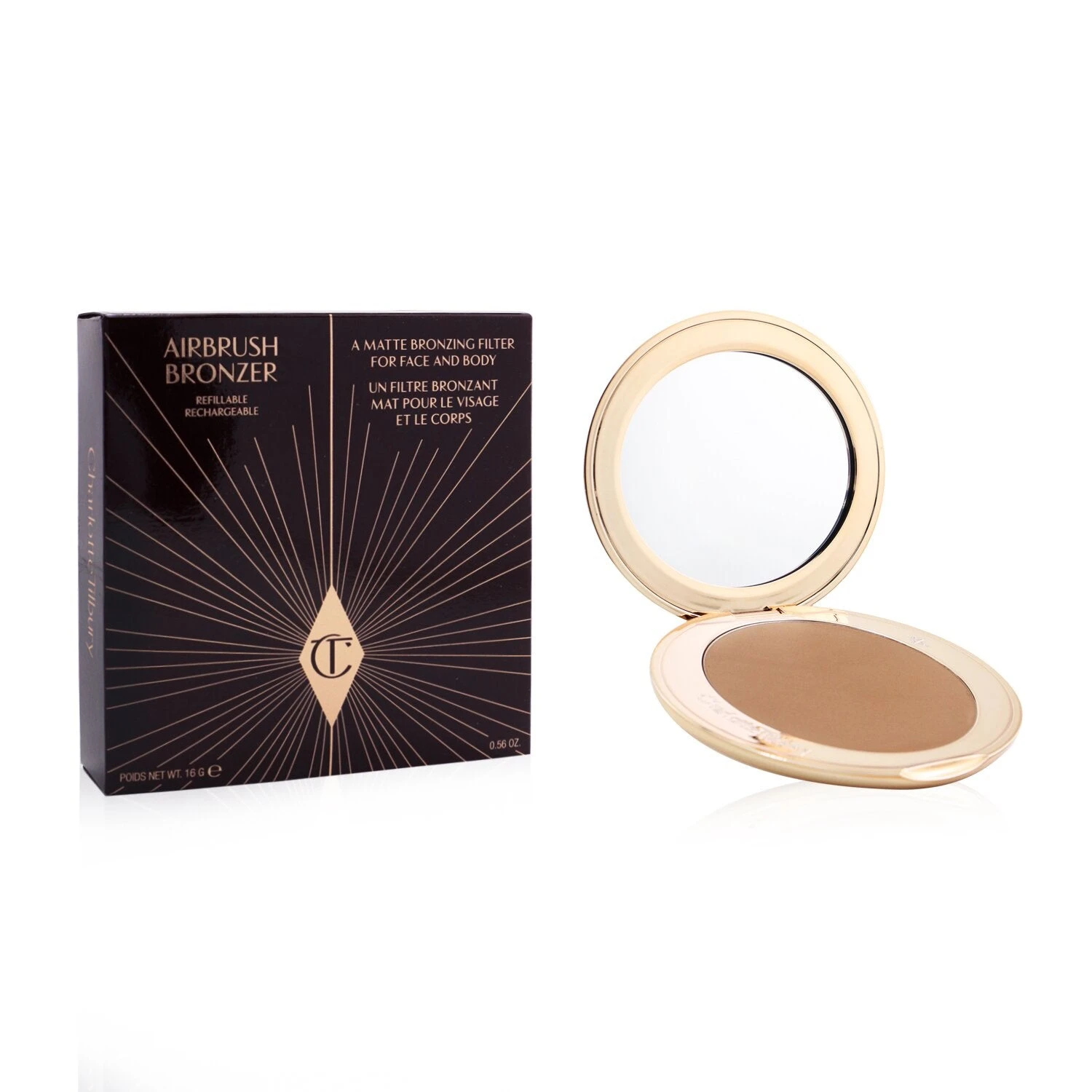 Charlotte Tilbury Airbrush Bronzer (Refillable) - # 3 Tan 16g/0.56oz - Image 2