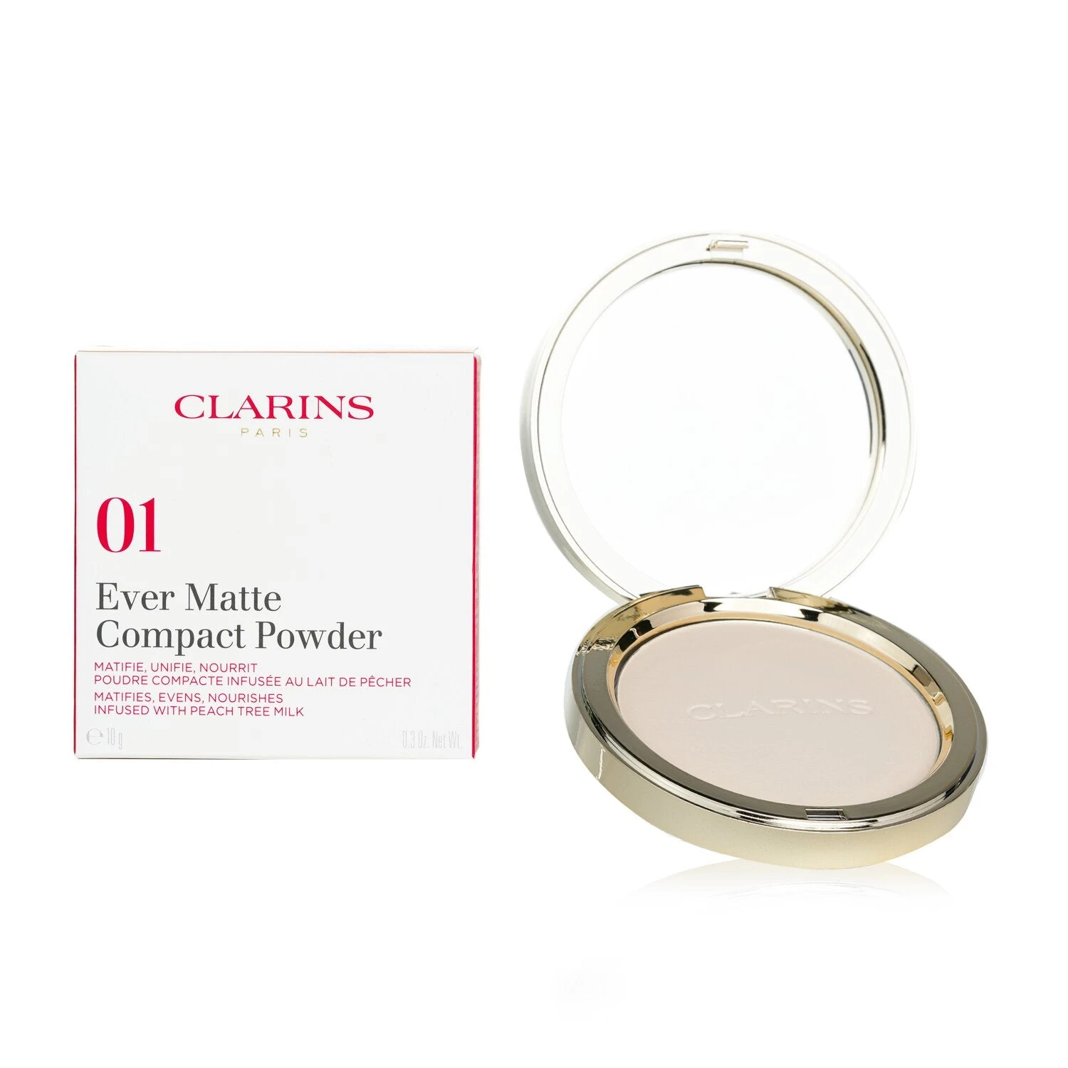 Clarins Ever Matte Compact Powder - # 01 Very Light 10g/0.3oz - Image 2
