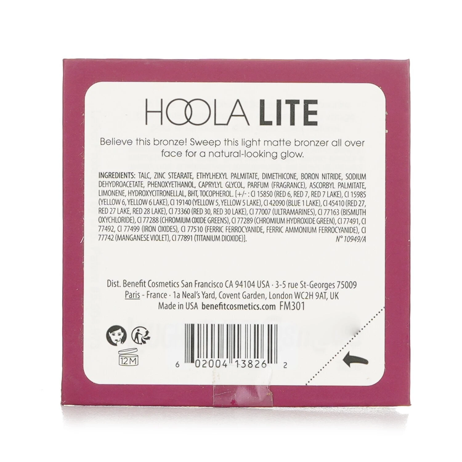 Benefit Hoola Light Matte Bronzer - #Hoola Lite 8g/0.28oz - Image 3