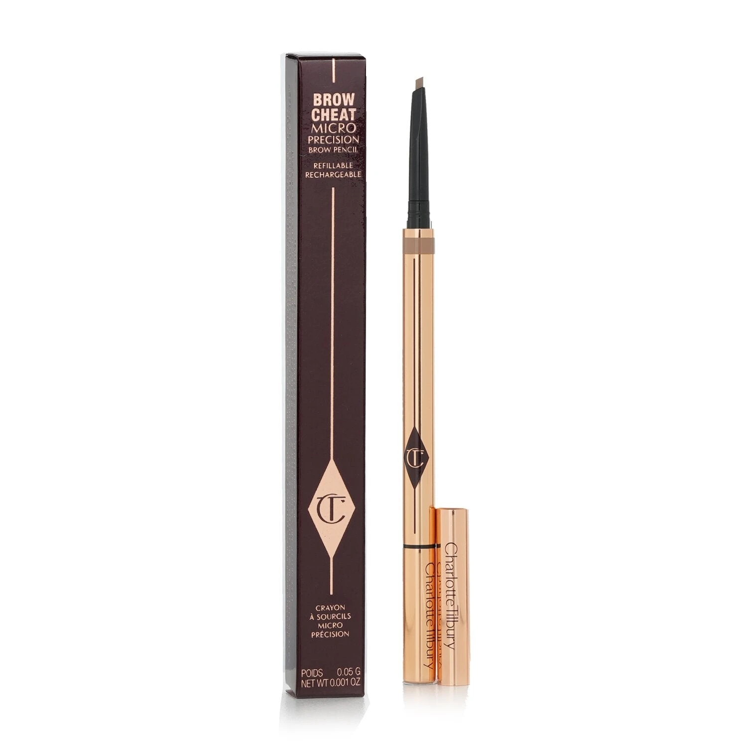 Charlotte Tilbury Brow Cheat Micro Precision Brow Pencil - # Natural Brown 0.05g/0.001oz - Image 5