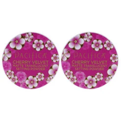 Pacifica Cherry Velvet Matte Setting Translucent Powder By Pacifica For Women - 0.45 Oz Powder - Pack Of 2