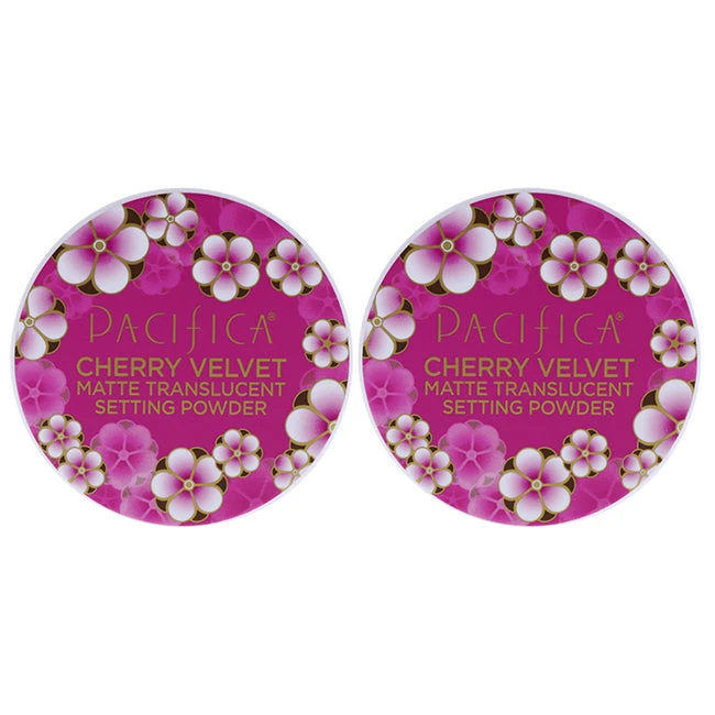 Pacifica Cherry Velvet Matte Setting Translucent Powder By Pacifica For Women - 0.45 Oz Powder - Pack Of 2